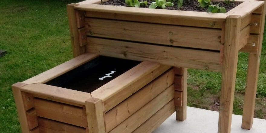 Bassin potager aquaponique