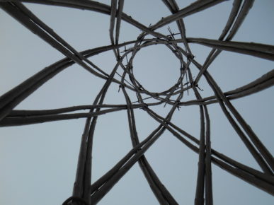 Réalisation en osier vivant tressé