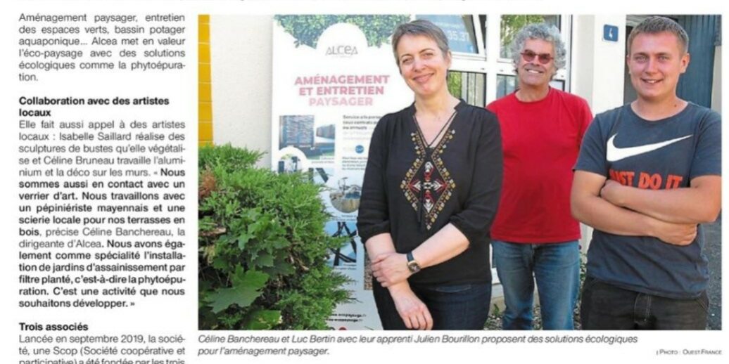 appartition de la société Alcea dans le jounral