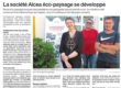 appartition de la société Alcea dans le jounral