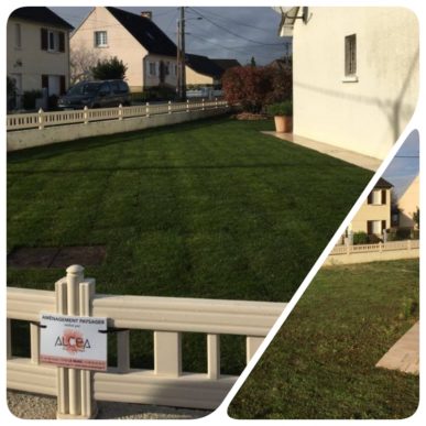 avant/après le jardin d'une maison