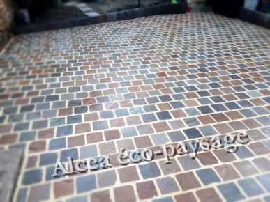 carrelage en bleu et vert