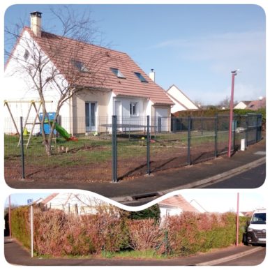 avant/après l'extérieur d'une maison